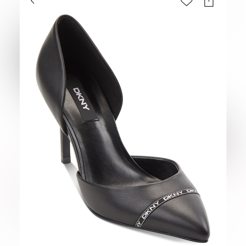 DKNY Rosetta Womens Leather Logo Pumps